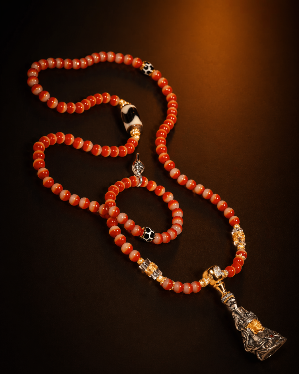 ChatGPT Image 2026年4月23日 17_06_45 (1) Zaki Lhamo (扎基拉姆) Artisanal Thangka Pendant - 999 Sterling Silver Casing - Hand-painted Wealth & Fortune Amulet