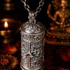 ChatGPT Image 2026年4月23日 17_27_56 (4) Green Tara (绿度母) Artisanal Thangka Pendant - 5cm Large 999 Sterling Silver Gold-plated Sacred Amulet