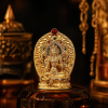 ChatGPT Image 2026年4月23日 18_35_53 (1) Green Tara (绿度母) Artisanal Bronze Statue - 4.5cm Height Hand-painted Thangka Ornament for Career & Peace