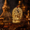 ChatGPT Image 2026年4月23日 18_35_54 (5) Green Tara (绿度母) Artisanal Bronze Statue - 4.5cm Height Hand-painted Thangka Ornament for Career & Peace