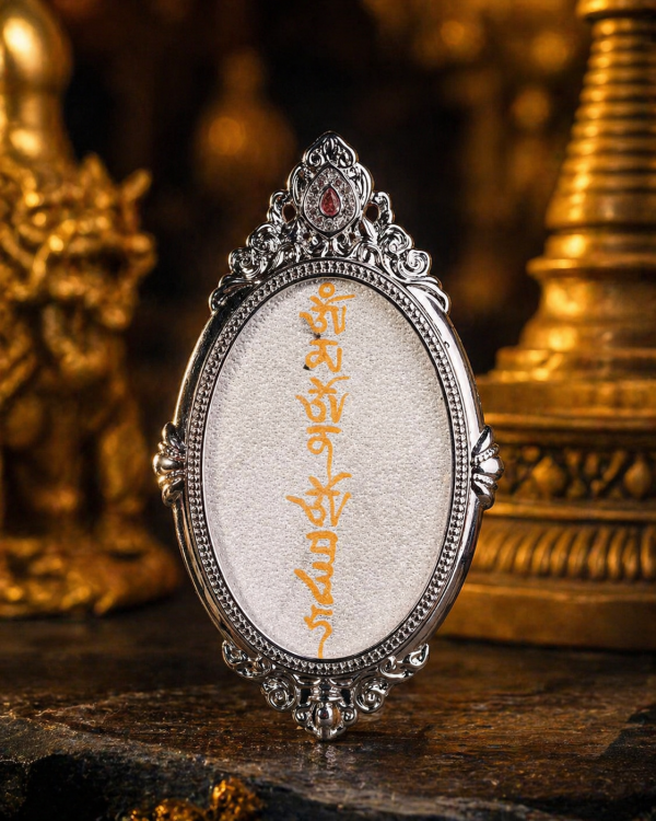 ChatGPT Image 2026年4月26日 11_21_49 (2) Medicine Buddha (药师佛 唐卡) Hand-painted Thangka Pendant - 3x4.5cm Sacred Healing Amulet for Longevity & Inner Peace