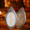 ChatGPT Image 2026年4月26日 11_44_54 (1) Guru Rinpoche (莲花生大士) Hand-painted Thangka Pendant - 3x4.5cm Sacred Lotus-born Master Amulet for Supreme Blessings & Obstacle Removal