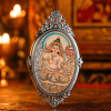 Vajrasattva (金刚萨埵) Hand-painted Thangka Pendant - 3x4.5cm Sacred Purification Amulet for Karma Cleansing & Inner Peace