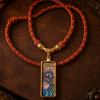 ChatGPT Image 2026年4月26日 18_22_12 (2) Mahakala (大黑天) Hand-painted Thangka Pendant - 2x4.5cm Sacred Protector Amulet for Fearlessness & Security