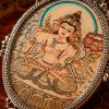 Image-2026年5月18日-20_10_32 Vajrasattva (金刚萨埵) Hand-painted Thangka Pendant - 3x4.5cm Sacred Purification Amulet for Karma Cleansing & Inner Peace