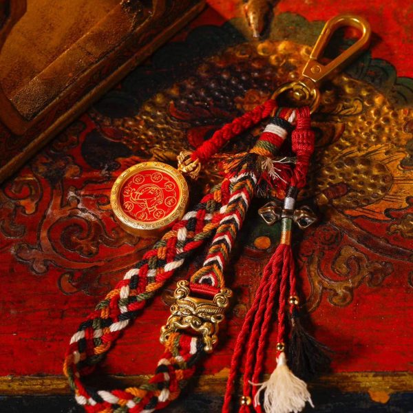 大日如来大圆满手印唐卡包挂 Vairocana (大日如來) Great Perfection Dharma Seal - 2.0cm Hand-painted Bag Charm with Premium Accessory Set