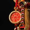大日如来大圆满手印唐卡包挂5 Vairocana (大日如來) Great Perfection Dharma Seal - 2.0cm Hand-painted Bag Charm with Premium Accessory Set