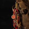 大日如来大圆满手印唐卡包挂6 Vairocana (大日如來) Great Perfection Dharma Seal - 2.0cm Hand-painted Bag Charm with Premium Accessory Set
