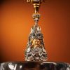 Zaki Lhamo (扎基拉姆) Artisanal Thangka Pendant - 999 Sterling Silver Casing - Hand-painted Wealth & Fortune Amulet