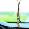 Five Wealth Deities (五路财神) Hand-painted Thangka Charms - 1.5cm Micro Art for Car & Bag - Complete Prosperity Set