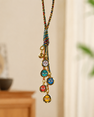 Five Deities Thangka Charm Set | Abundance & Blessing Symbol - Blessora gallery image 1 Five Deities Thangka Charm Set | Abundance & Blessing Symbol - Blessora gallery image 1