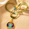 Green Tara Mineral-Sand Thangka Pendant | Calm & Grounding Symbol - Blessora gallery image 1